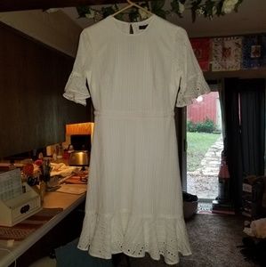 Banana Republic Eyelit Fit-and-Flare Dress